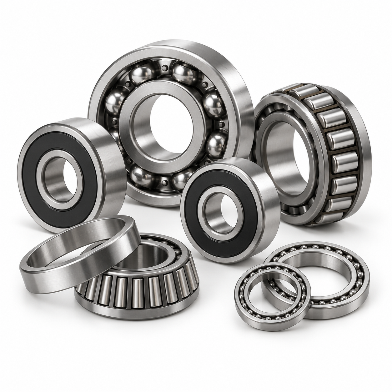 Illustrative reference image of industrial bearings; ask RYLSUN for an actual product photo